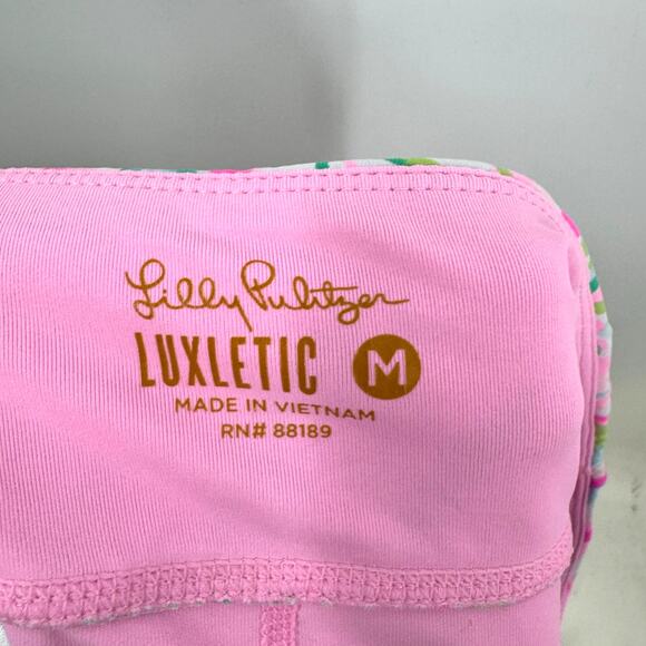 Lilly Pulitzer Luxletic Skort M Corrine Croc My World Pink Tennis Pickleball - Picture 7 of 8